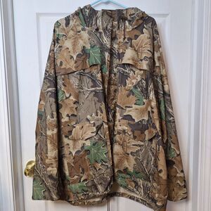 Stearns Vintage DryWear Camouflage Wind Resistant Hunting Jacket Size XXL